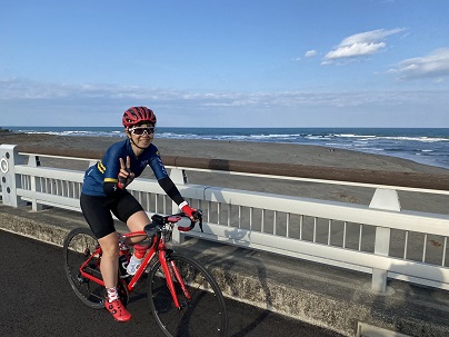 南国リゾート空港着いたらサイクリング開始　ほぼソロライドを楽しむ