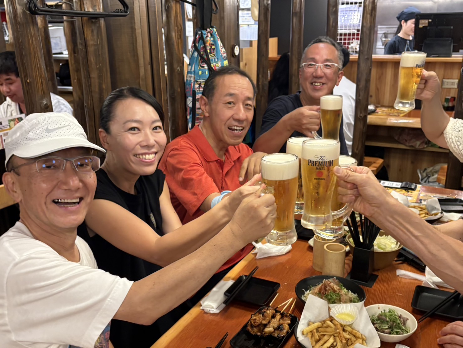 最後は満面の笑顔で乾杯🍻