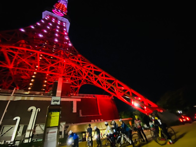 毎年恒例、イルミネーションライド！東京の夜はホントに奇麗！TOKINOガイドの夜サイクリングは楽しい。