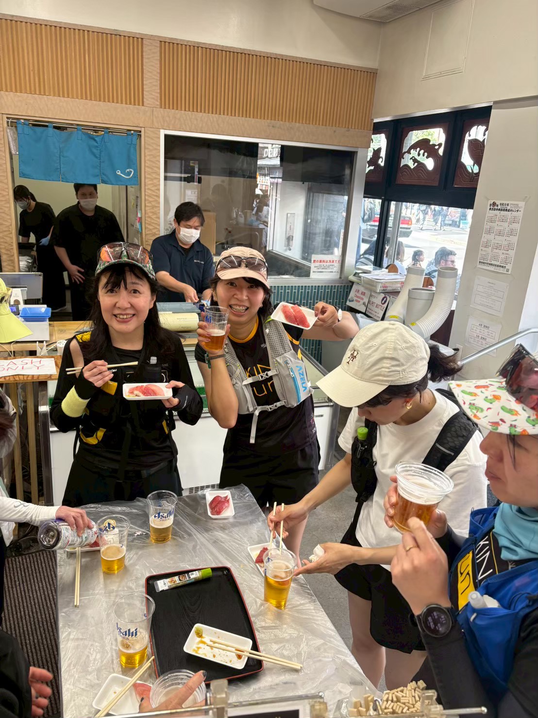 最後は築地でお楽しみタイム🍻