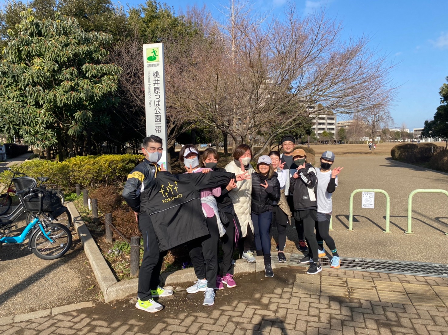 意外に走れるトキノの会員🚴🏻‍♂️　桃井はらっぱ公園　FunRun🏃‍♂️