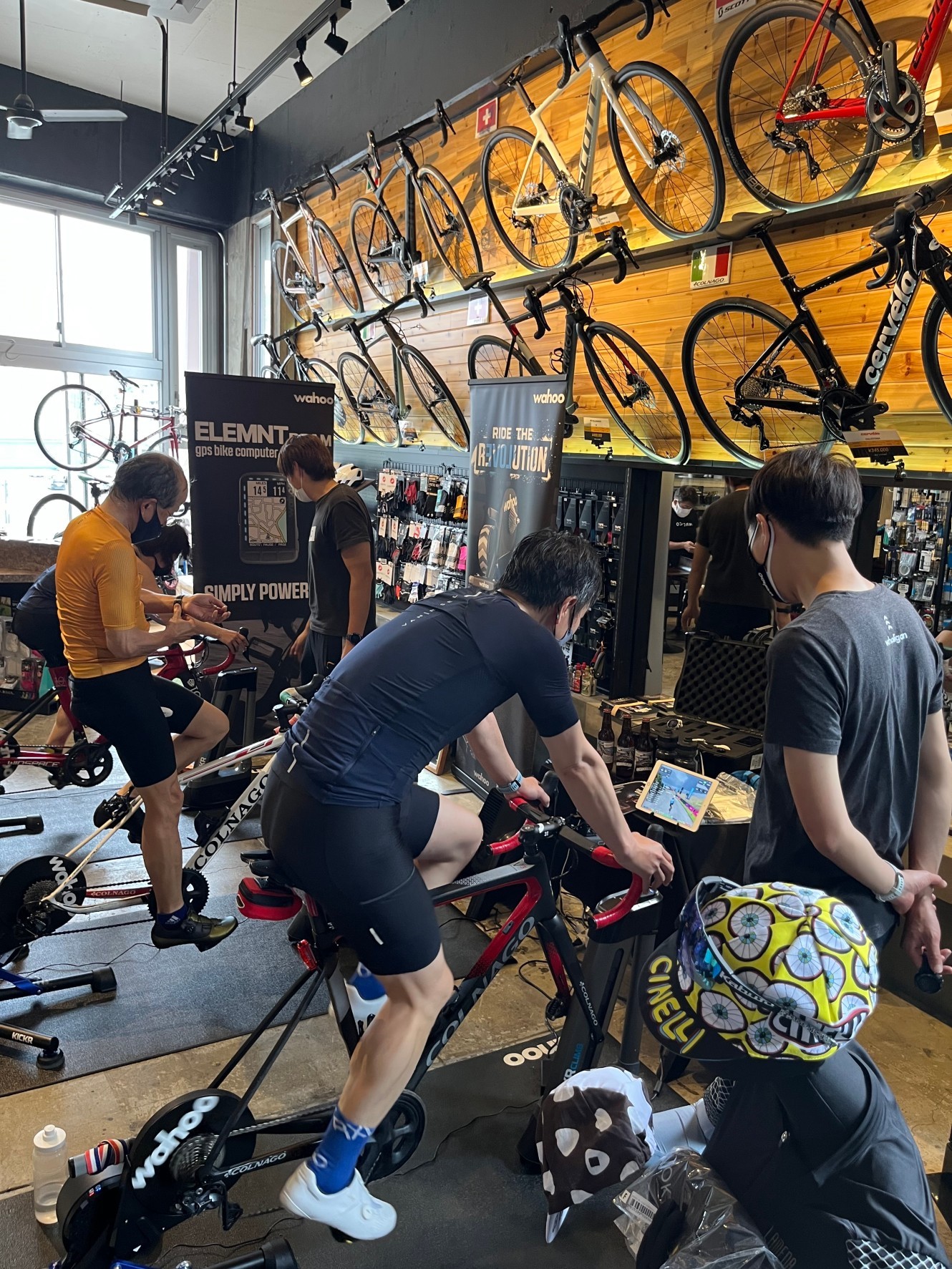 ショップで🚴♀️トレーニング💦